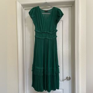 Dark green current air dress - Anthropologie
